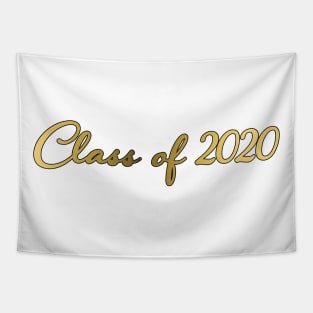 Class of 2020 Gold Digital Foil Design Tapestry