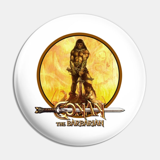 Conan the Barbarian (Alt Print) Pin by Miskatonic Designs