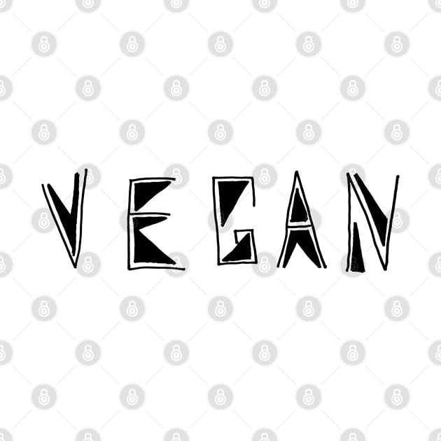 VEGAN - Hand Lettered in Sharpie Marker by VegShop