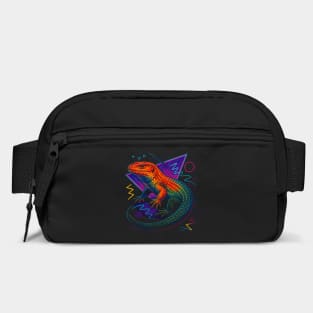 Retro Neon Plated Lizard Bag