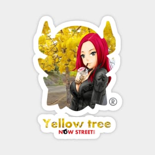 Yellow tree Aimon Head Magnet