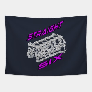 Engine Block Straight 6 (Purple) Tapestry