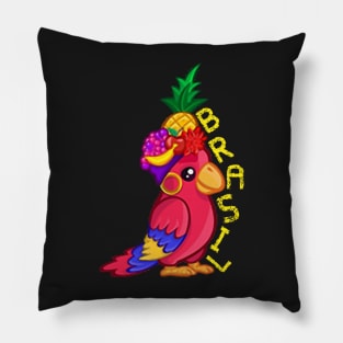 Brazil Brasil Carmen Miranda Parrot Hispanic Spanish Teacher Food Culture Pillow