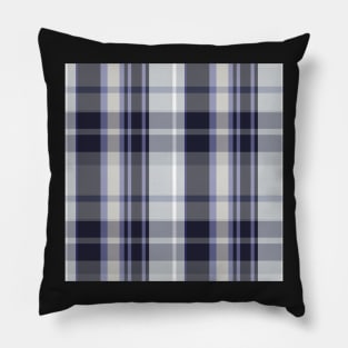 Winter Aesthetic Conall 1 Hand Drawn Textured Plaid Pattern Pillow