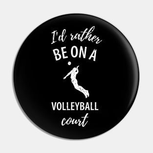 Volleyball Sport Team Play Gift Pin