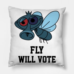 Fly Will Vote - Fly On Head Mike Pence Pillow