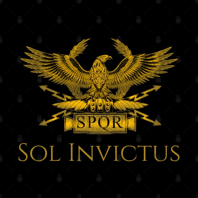 Ancient Rome Mythology Sol Invictus God SPQR Roman Eagle by Styr Designs