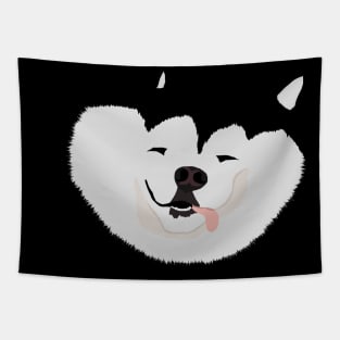 Super fluffy funny looking dog Tapestry