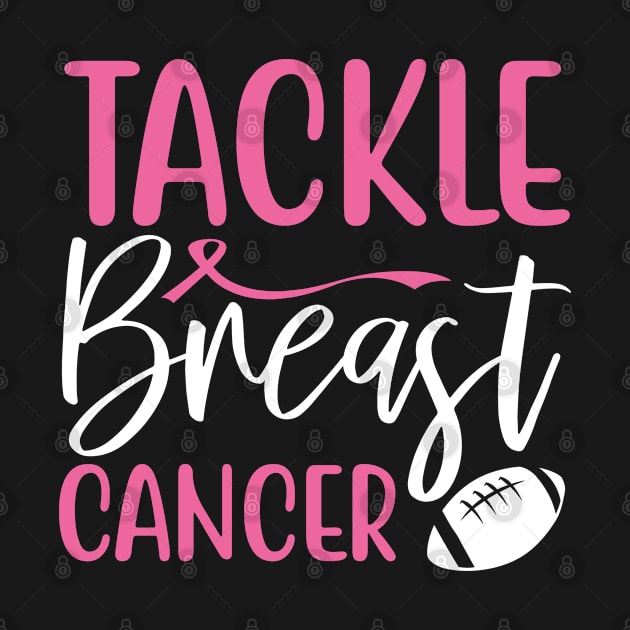 Tackle Cancer Breast Cancer Awareness Ribbon Football by AdelDa