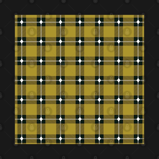 Plaid Gold Diamond Patterns by Cottonbutton