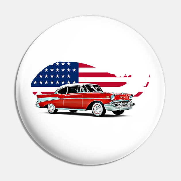 Bel Air USA Print Pin by Auto-Prints