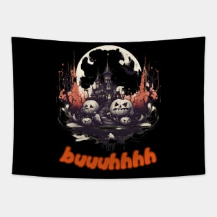 Buuhhhh-Halloween Haunt Tapestry