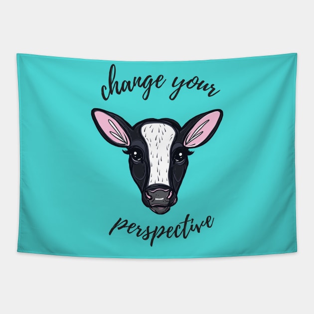 Change Your Perspective White Blaze Tapestry by IllustratedActivist