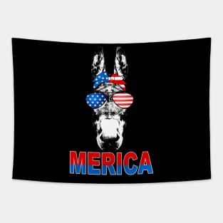 Donkey Merica American Flag Tapestry