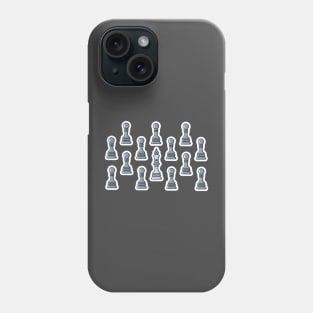 Chess Leader King Pattern Sticker style vector illustration. Sport board game object icon concept. Stand out, different and unique concept, business idea. Phone Case