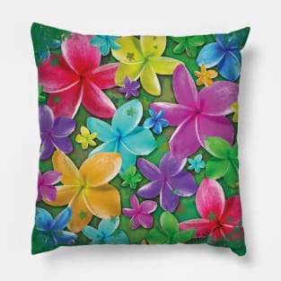 Plumerias Flowers Dream Pillow