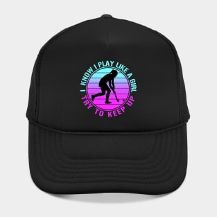 Vintage Hockey Girl Hat