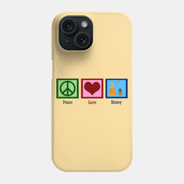 Peace Love Honey Phone Case by epiclovedesigns