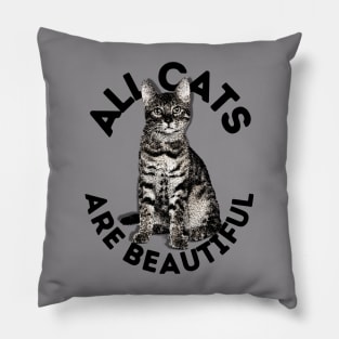 All Cats Are Beautiful Pillow