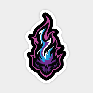 Skull Fire Magnet