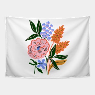 Fresh floral illustration Tapestry