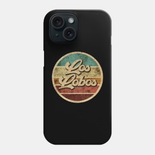 Tanatoraja, circle retro faded Los Lobos Phone Case