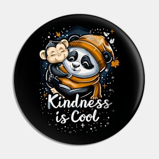 Kindness is Cool-Panda and Monkey 3 Pin