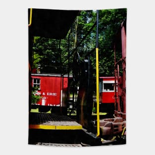 Trains - Morristown and Erie Caboose Tapestry