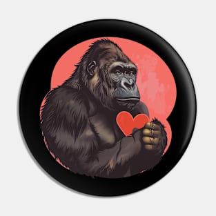 Gorilla Love Design Pin