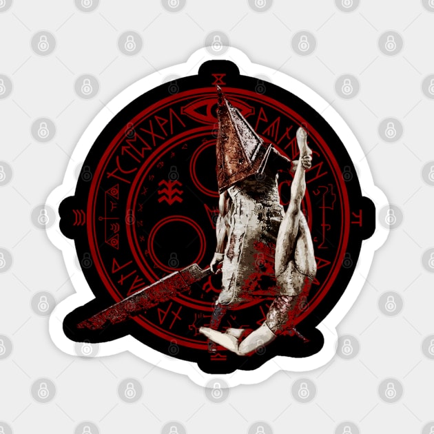 pyramid head Magnet by oryan80