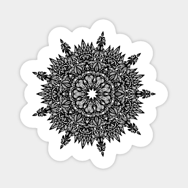 Beautiful Mandala Richly Detailed Art Graphic GC-001 Magnet by GraphicCharms