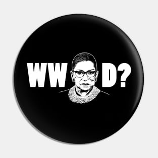 What Would RBG Do? Pin