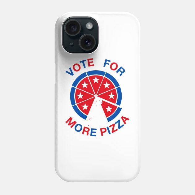 vOTE FOR MORE PIZZA Phone Case by jonah block