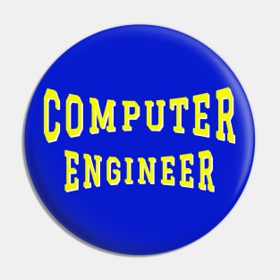 Computer Engineer in Yellow Color Text Pin