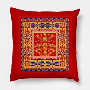 Golden Armenia Artwork Pillow