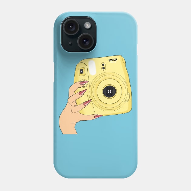 Yellow Instax Phone Case by eveline