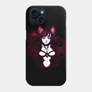 Goth Catgirl Phone Case