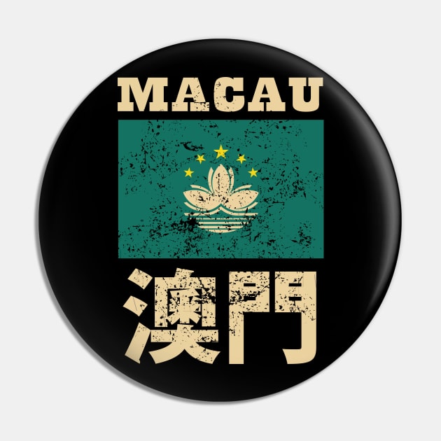 Flag of Macau Special Administrative Region of the People's Republic of China Pin by KewaleeTee