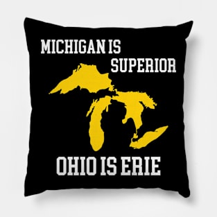 Michigan is Superior, Ohio is Erie Pillow