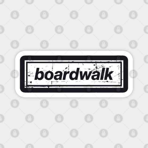 Boardwalk Club Manchester Indie Music Mancunian White Magnet by Butter Creative