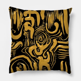 Aztec pattern - archeology design Pillow