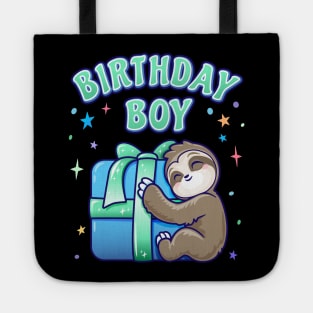 Birthday Boy Sloth Theme Tote