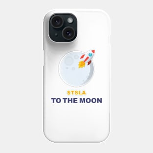 TSLA Fly to the moon Phone Case