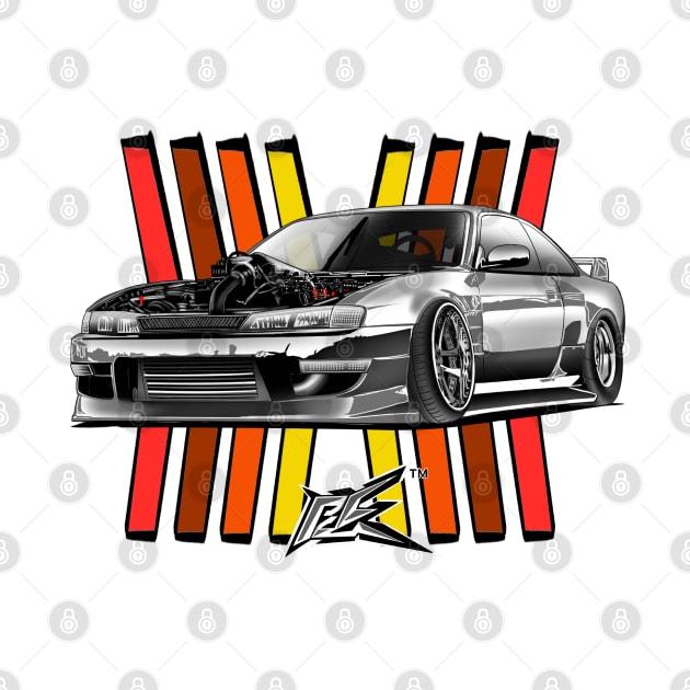 silvia s14 kouki v8 ls1 dragster silver by naquash