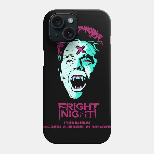 Fear and horror in a Vampire Fright Night Phone Case by DaveLeonardo