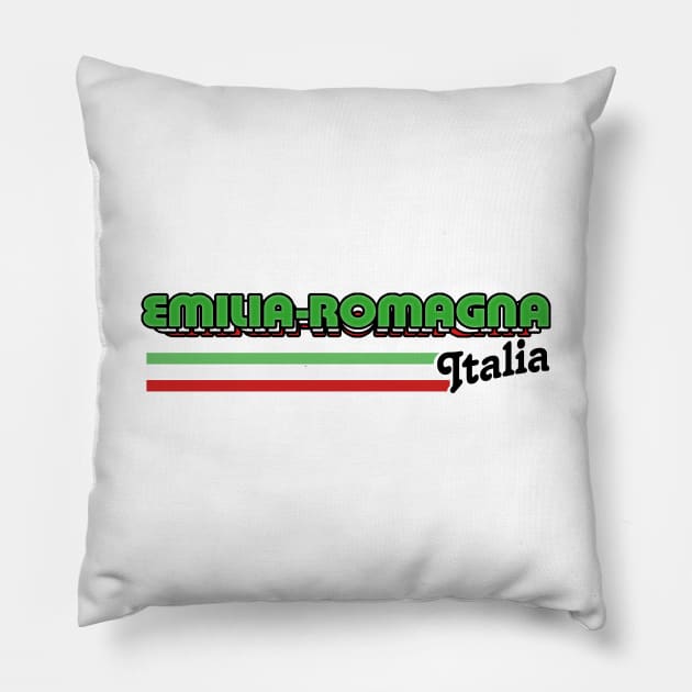 Emilia-Romagna Italia / Italian Region Design Pillow by DankFutura