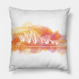 Sydney Opera House - Single Line Pillow