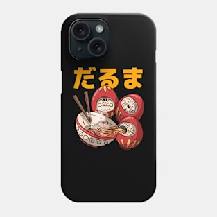 Kawaii Ramen Daruma Dolls Phone Case