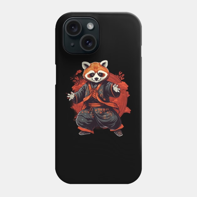 Kung Fu Master Red Panda Phone Case by origato