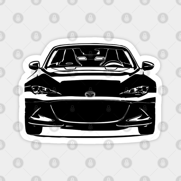 Mazda Miata MX5 IV Simple Sketch B Magnet by CharlieCreator